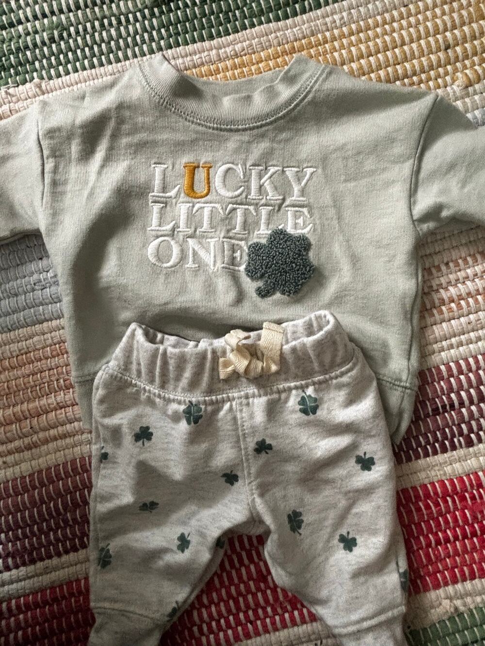 LUCKY LITTLE ONE newborn set St Patrick’s Day Irish